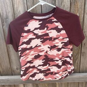 Dip t-shirt short sleeve size small pink camouflage